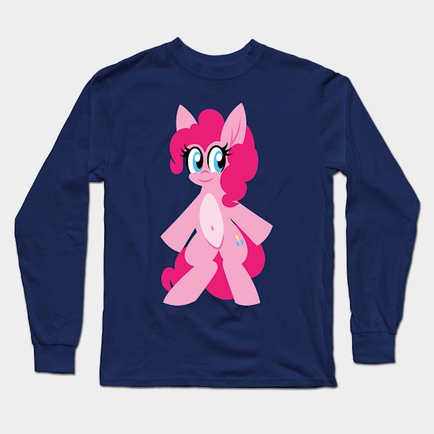 Standing Pinkie Pie Long Sleeve T-Shirt by Tridashie